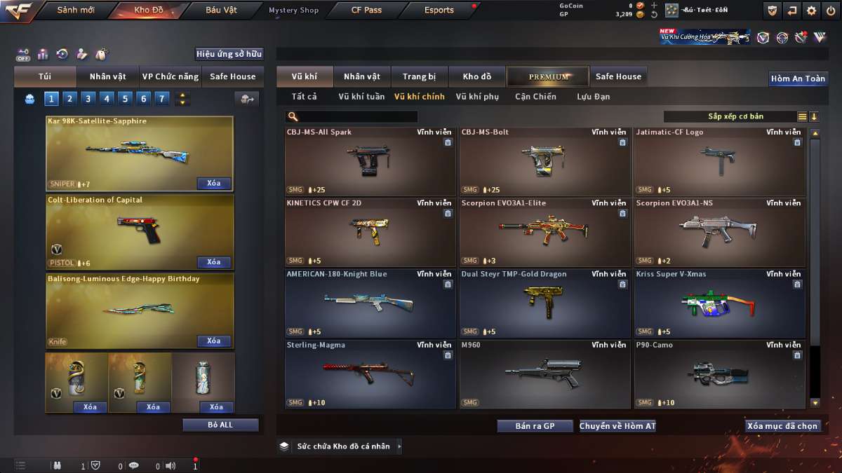 shop acc cf uy tin gia re